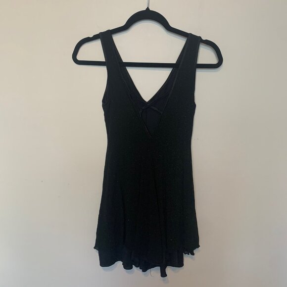 CACHE BLACK LINED SKATERS DRESS WITH LOTS OF SPARKLE SIZE SMALL - Picture 2 of 3